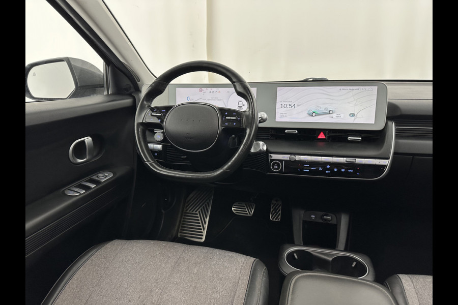 Hyundai IONIQ 5 Connect 73kWh [ 3-Fase-11kW ] {SOH-100%} (INCL-BTW) Aut *LEATHER-FABRIC | FULL-LED | DIGI-COCKPIT | AMBIENTLIGHT | DAB | SHIFTPADDLES | HEAD-UP | NAVI-FULLMAP | KEYLESS | CAMERA | HEATED-COMFORTSEATS | TOWBAR | PRIVACYGLASS  | 19"AL