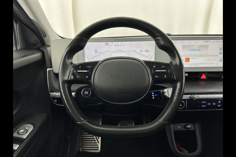 Hyundai IONIQ 5 Connect 73kWh [ 3-Fase-11kW ] {SOH-100%} (INCL-BTW) Aut *LEATHER-FABRIC | FULL-LED | DIGI-COCKPIT | AMBIENTLIGHT | DAB | SHIFTPADDLES | HEAD-UP | NAVI-FULLMAP | KEYLESS | CAMERA | HEATED-COMFORTSEATS | TOWBAR | PRIVACYGLASS  | 19"AL