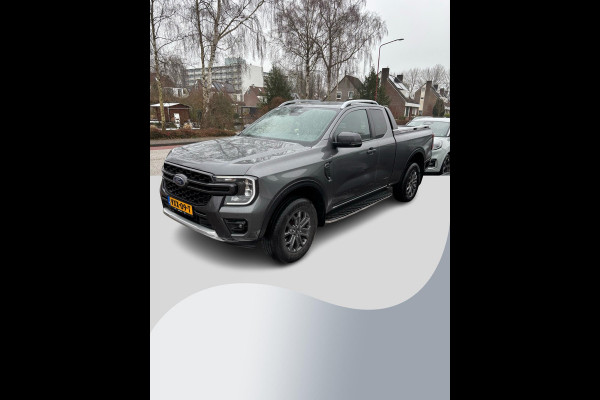 Ford Ranger 2.0 Super Cab EcoBlue Wildtrak 204pk Automaat | Trekhaak | Lederen Bekleding | Rollertop | 3.500kg Trekgewicht | Adaptieve Cruise