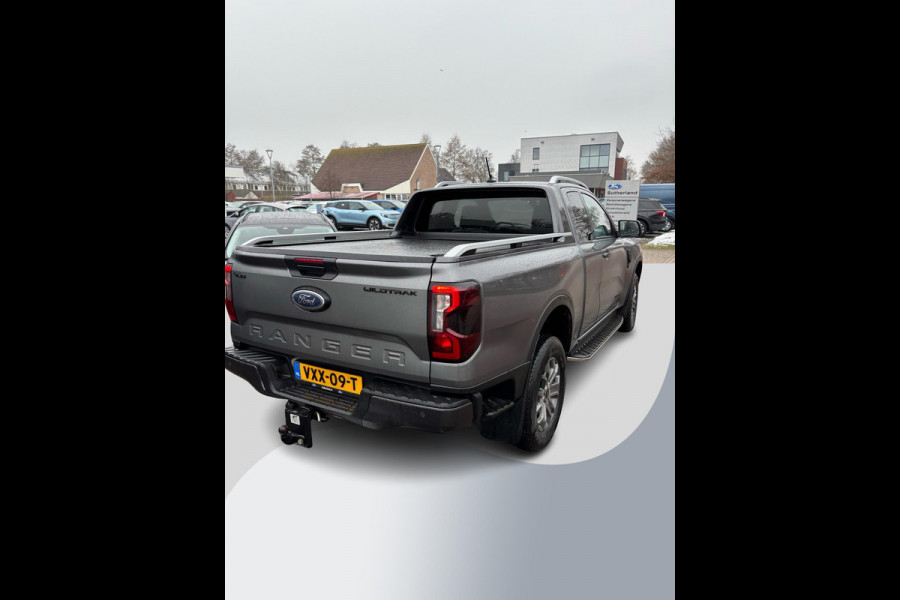 Ford Ranger 2.0 Super Cab EcoBlue Wildtrak 204pk Automaat | Trekhaak | Lederen Bekleding | Rollertop | 3.500kg Trekgewicht | Adaptieve Cruise