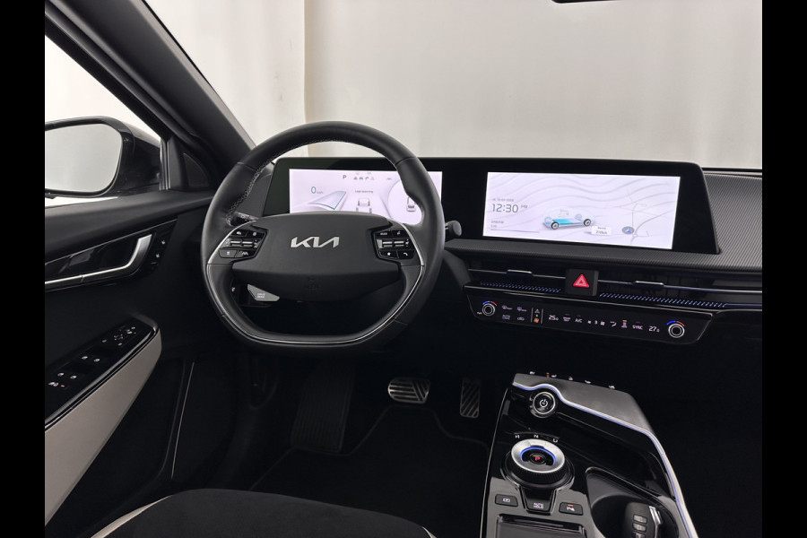 Kia Ev6 GT-Line 77.4 kWh (3-Fase-11kW) {SOH-96%} (INCL-BTW) Aut. *HEATPUMP | PANO | HEAD-UP | LEATHER-ALCANTARA | ADAPTIVE-CRUISE | DIGI-COCKPIT | MERIDIAN-AUDIO | MEMORYPACK | FULL-LED | KEYLESS | TOPVIEW | DAB | BLINDSPOT | NAVI-FULLMAP |