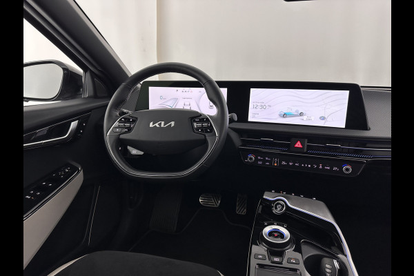 Kia Ev6 GT-Line 77.4 kWh (3-Fase-11kW) {SOH-96%} (INCL-BTW) Aut. *HEATPUMP | PANO | HEAD-UP | LEATHER-ALCANTARA | ADAPTIVE-CRUISE | DIGI-COCKPIT | MERIDIAN-AUDIO | MEMORYPACK | FULL-LED | KEYLESS | TOPVIEW | DAB | BLINDSPOT | NAVI-FULLMAP |