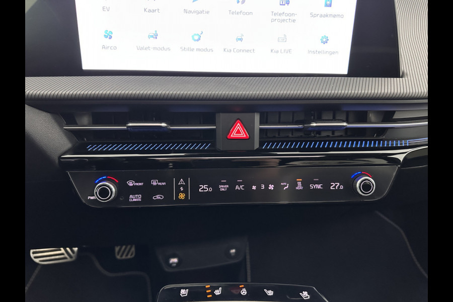 Kia Ev6 GT-Line 77.4 kWh (3-Fase-11kW) {SOH-96%} (INCL-BTW) Aut. *HEATPUMP | PANO | HEAD-UP | LEATHER-ALCANTARA | ADAPTIVE-CRUISE | DIGI-COCKPIT | MERIDIAN-AUDIO | MEMORYPACK | FULL-LED | KEYLESS | TOPVIEW | DAB | BLINDSPOT | NAVI-FULLMAP |