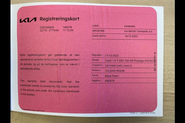 Kia Ceed Sportswagon 1.0 T-GDi DynamicLine|APPLE CARPLAY|ANDROID AUTO|STOEL+STUURVERW|CAMERA|CRUISE,CLIMATE CTRL|1E EIG.|INCL.BTW|