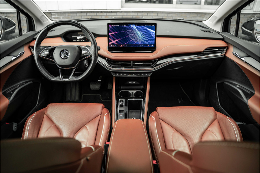 Škoda ENYAQ iV | SOH 91% | 80 | Pano | Trekhaak | Full leder | Stoel + stuurverw