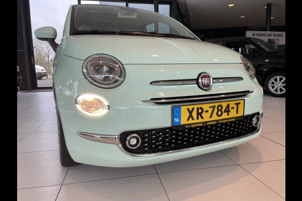Fiat 500 0.9 TwinAir Turbo Collezione met schuif/kanteldak Airco - Cruise control - parkeersensor achter - Navigatie - Panoramadak - Schuif/kantel dak - Mistlampen voor - Licht metalen velgen 16 inch - Stuur multifunctioneel - Radio - Bluetooth - Sta