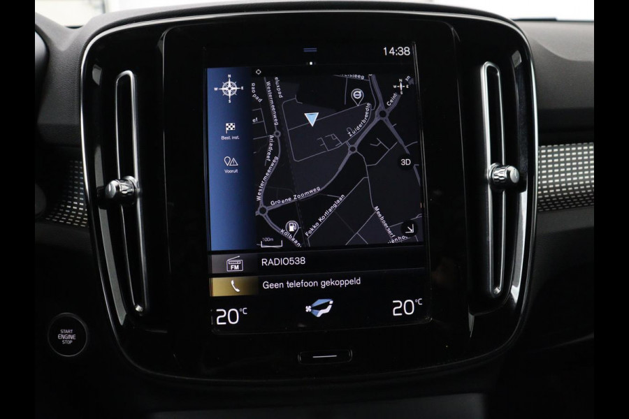 Volvo XC40 1.5 T4 Plug-in hybrid R Design | Leder/Alcantara | Carplay | Navigatie | Parkeerverwarming | Keyless | Cruise control | Parkeerhulp | Climate control | Full LED | PHEV