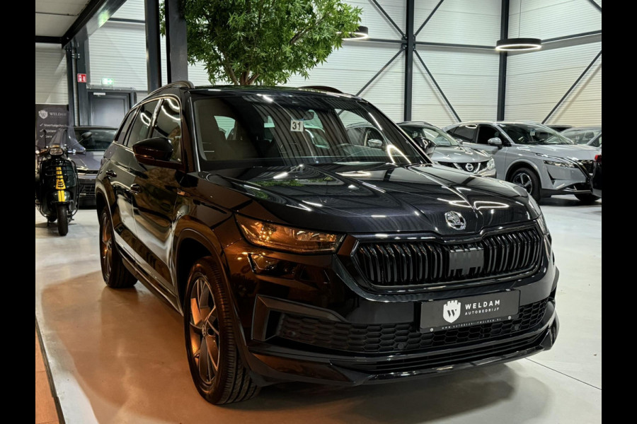 Škoda Kodiaq 2.0 TSI 4x4 Sportline Business Garantie Facelift StoelVentilatie Leder Camera StoelVW StuurVW Sfeer Off-Road Rijklaar