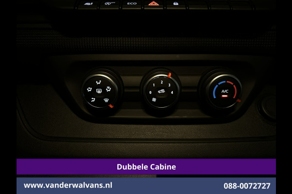 Renault Trafic 2.0 Blue dCi 131pk L2H1 Dubbele Cabine Euro6 Fabrieksgarantie Airco | 6-Zits | Apple Carplay | LED 2500kg Trekhaak, Android Auto, Cruisecontrol, Parkeersensoren, Bijrijdersbank