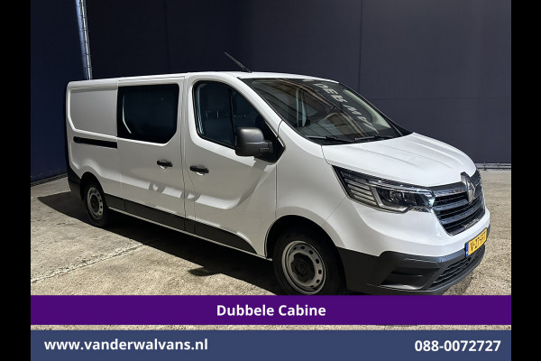 Renault Trafic 2.0 Blue dCi 131pk L2H1 Dubbele Cabine Euro6 Fabrieksgarantie Airco | 6-Zits | Apple Carplay | LED 2500kg Trekhaak, Android Auto, Cruisecontrol, Parkeersensoren, Bijrijdersbank