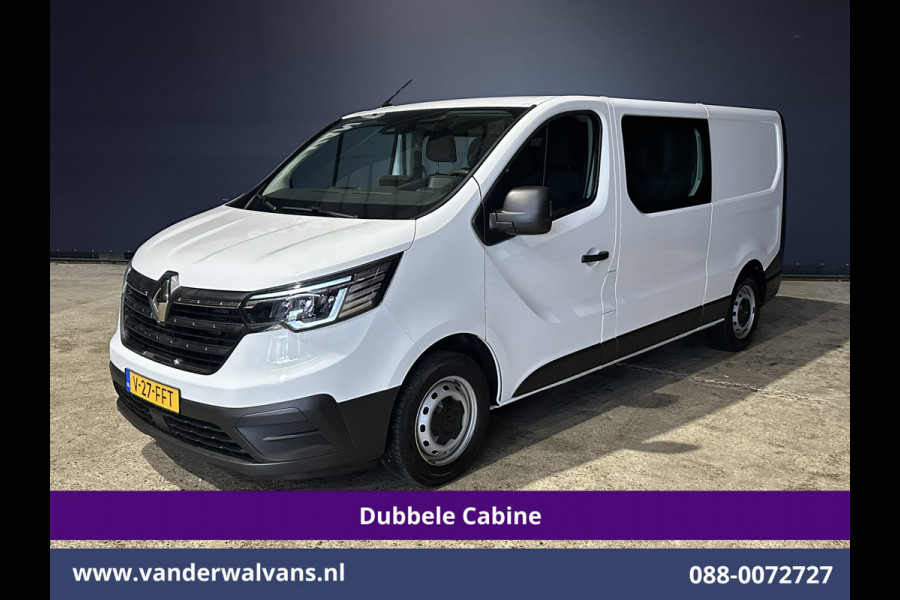Renault Trafic 2.0 Blue dCi 131pk L2H1 Dubbele Cabine Euro6 Fabrieksgarantie Airco | 6-Zits | Apple Carplay | LED 2500kg Trekhaak, Android Auto, Cruisecontrol, Parkeersensoren, Bijrijdersbank