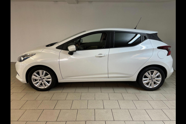 Nissan Micra 1.0 IG-T N-Connecta 100PK AIRCO NAVI CRUISE PARELMOER WIT VELGEN PDC NIEUWSTAAT