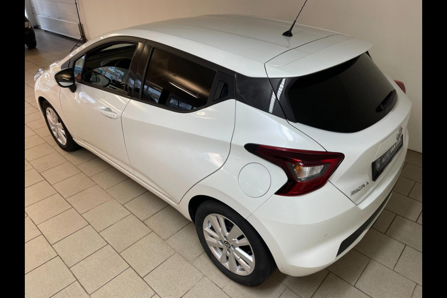 Nissan Micra 1.0 IG-T N-Connecta 100PK AIRCO NAVI CRUISE PARELMOER WIT VELGEN PDC NIEUWSTAAT