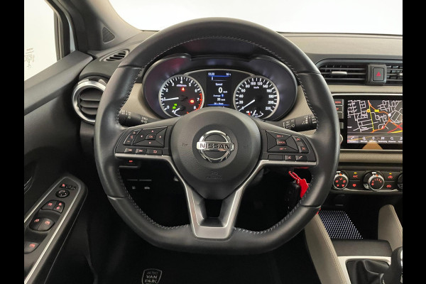 Nissan Micra 1.0 IG-T N-Connecta 100PK AIRCO NAVI CRUISE PARELMOER WIT VELGEN PDC NIEUWSTAAT