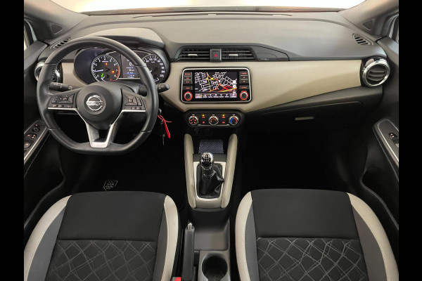 Nissan Micra 1.0 IG-T N-Connecta 100PK AIRCO NAVI CRUISE PARELMOER WIT VELGEN PDC NIEUWSTAAT