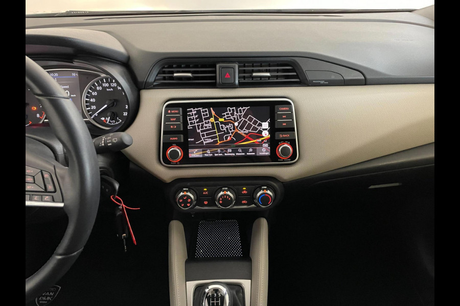 Nissan Micra 1.0 IG-T N-Connecta 100PK AIRCO NAVI CRUISE PARELMOER WIT VELGEN PDC NIEUWSTAAT