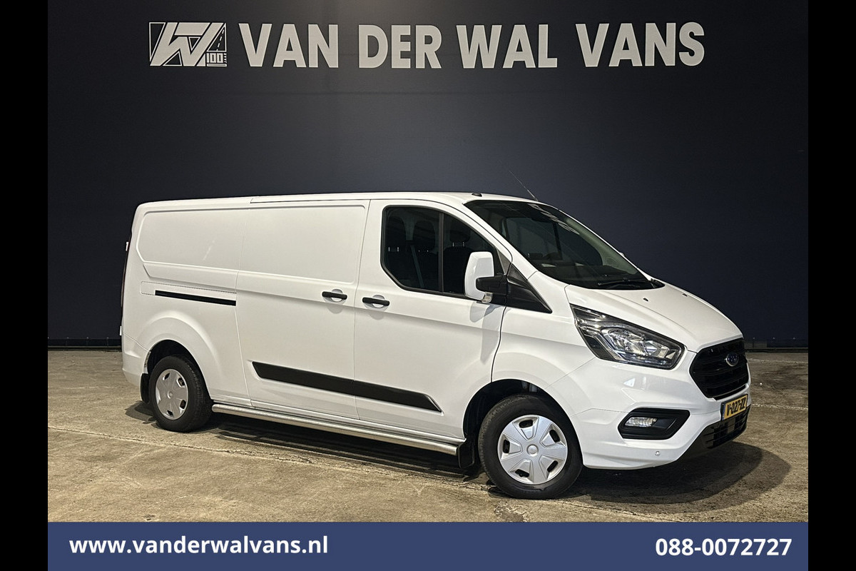 Ford Transit Custom 2.0 TDCI 131pk L2H1 Euro6 Airco | Camera | Apple Carplay | LED | 2700kg Trekhaak Android Auto, Cruisecontrol, Stoelverwarming, Verwarmde voorruit, Parkeersensoren, Sidebars, Bijrijdersbank