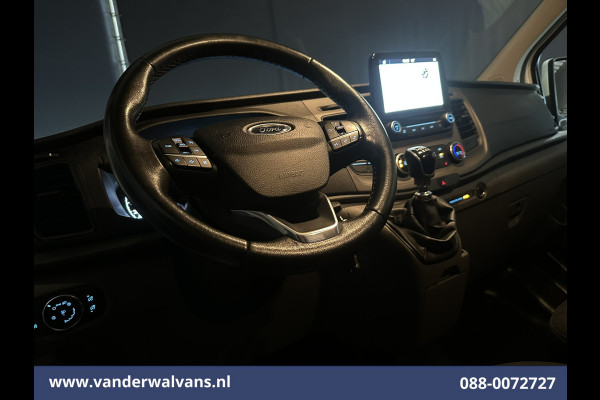 Ford Transit Custom 2.0 TDCI 131pk L2H1 Euro6 Airco | Camera | Apple Carplay | LED | 2700kg Trekhaak Android Auto, Cruisecontrol, Stoelverwarming, Verwarmde voorruit, Parkeersensoren, Sidebars, Bijrijdersbank