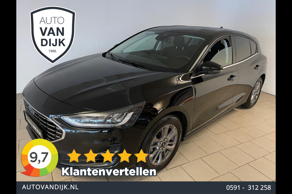 Ford Focus 1.0 EcoBoost Hybrid Titanium AIRCO NAVI CRUISE ELEK RAMEN CENT VERG VELGEN KEYLESS PRIVACYGLAS NIEUWSTAAT