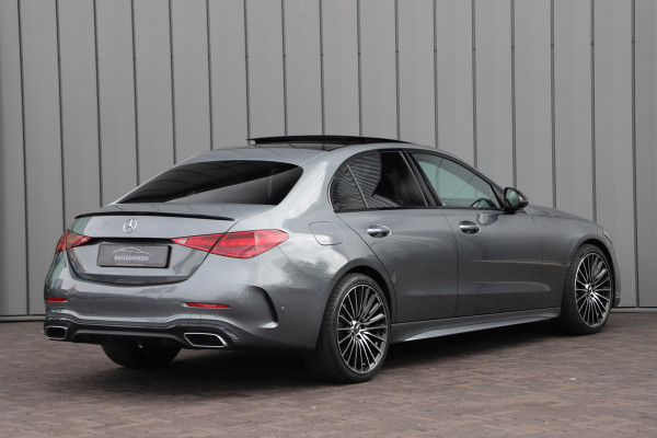 Mercedes-Benz C-Klasse 200 AMG | Pano | Burmester | Sfeerverlichting | Distronic | Keyles-go | Memory | Carbon | Digital-light | NL-auto | 2021.