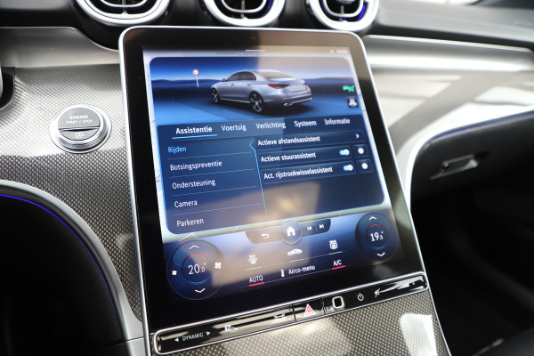 Mercedes-Benz C-Klasse 200 AMG | Pano | Burmester | Sfeerverlichting | Distronic | Keyles-go | Memory | Carbon | Digital-light | NL-auto | 2021.