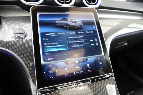 Mercedes-Benz C-Klasse 200 AMG | Pano | Burmester | Sfeerverlichting | Distronic | Keyles-go | Memory | Carbon | Digital-light | NL-auto | 2021.