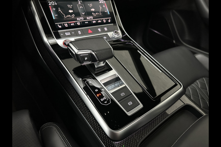 Audi Q8 SQ8 4.0 V8 | RS-Stoelen | Panorama | Massage | Ventilatie | 23'' | B&O Sound | Trekhaak | Bovag Garantie | Carbon | Luchtvering | Black-Optic | Nw.Pr, 220733,=  | Memory | Leder | Matrix-LED | Carplay | 57800,= ex bpm en btw export | BTW Auto 81300,= ex btw.