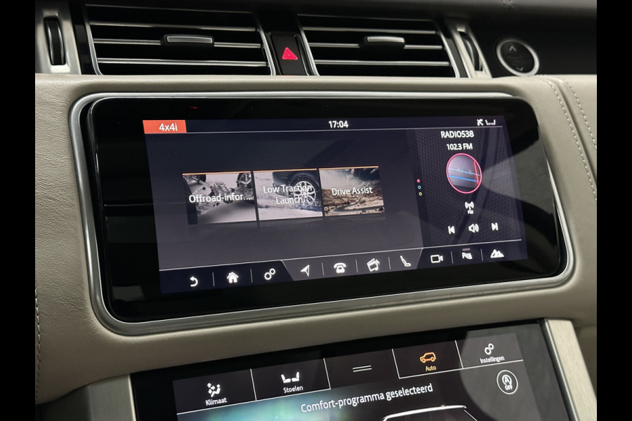 Land Rover Range Rover P400 404pk Hybrid Autobiography | Dealer Onderhouden | Nieuw Accu-Pakket | Panorama | ACC | 360 Camera | Massage | Stoelventilatie V+A | ISO-Glas | Meridian-Sound | Memory Achter | Alcantara Hemelbekleding | Elektrische Achter-Stoelen | Stoelverwarming V+A | 4-Zone Clima | Keyless-Entry | Luchtvering |
