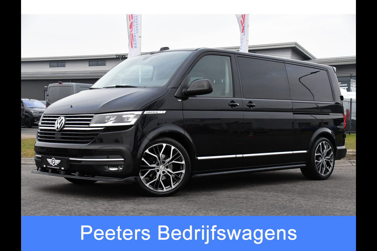 Volkswagen Transporter 2.0 TDI L2H1 30 DC Caravelle Virtual, Camera, Carplay, Leder, LED, 2 x Electrische deur, Clima, Trekhaak, 150pk, Automaat, Uniek! Bulli, Highline!