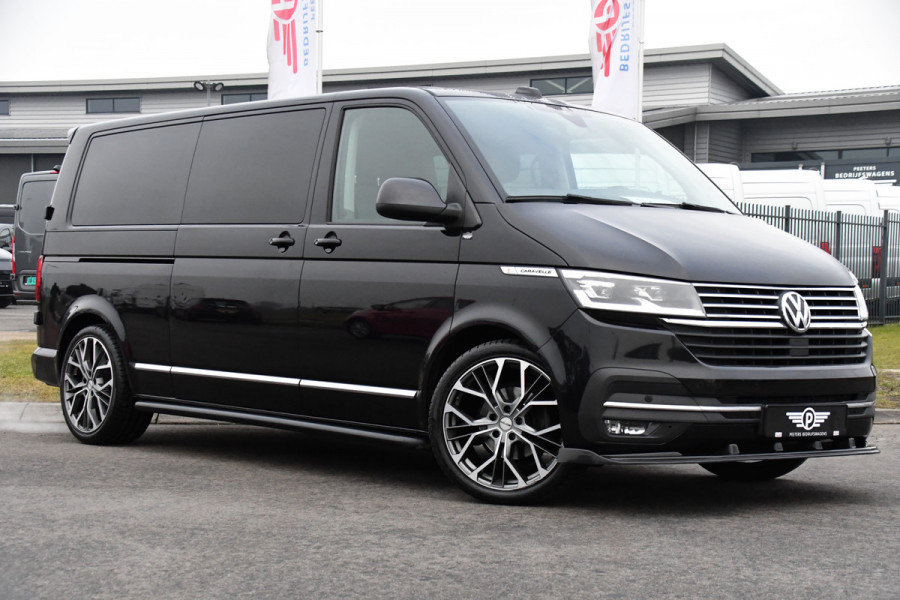 Volkswagen Transporter 2.0 TDI L2H1 30 DC Caravelle Virtual, Camera, Carplay, Leder, LED, 2 x Electrische deur, Clima, Trekhaak, 150pk, Automaat, Uniek! Bulli, Highline!