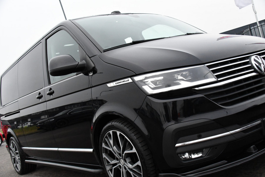 Volkswagen Transporter 2.0 TDI L2H1 30 DC Caravelle Virtual, Camera, Carplay, Leder, LED, 2 x Electrische deur, Clima, Trekhaak, 150pk, Automaat, Uniek! Bulli, Highline!