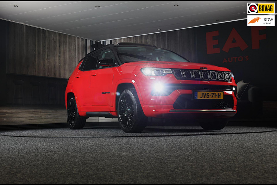 Jeep Compass 1.5T e-Hybrid Limited / AUT / Memory / Leder / Camera / Elek Stoelen / Stoelverkoeling / Open Pano / Led / Pdc / 19 I