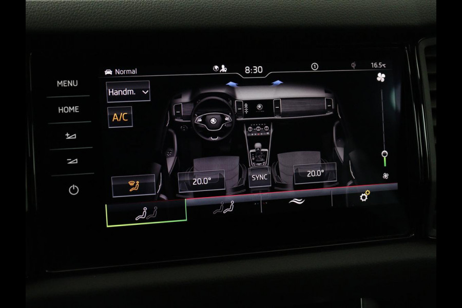 Škoda Kodiaq 1.5 TSI Sportline 7 Persoons | Panoramadak | Stoelverwarming | Trekhaak | Adaptive cruise | Carplay | Memory | 20 inch | Virtual Cockpit | Alcantara | Keyless | Navigatie