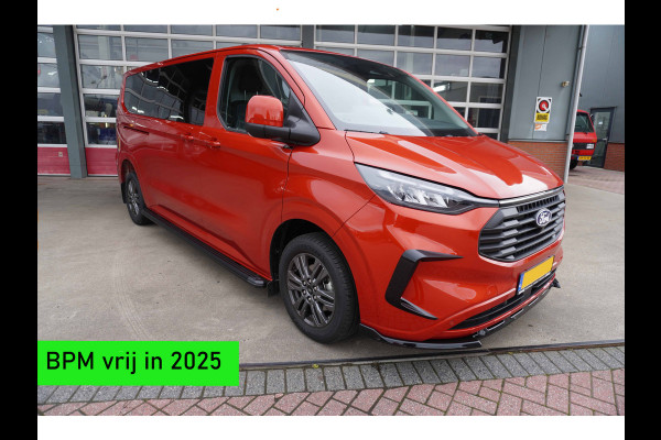 Ford Transit Custom 320L 2.0 TDCI 136pk L2H1 Limited Nr. V153 | Airco | Adap.cruise | Navi | Glaslookpanelen | Spoilers