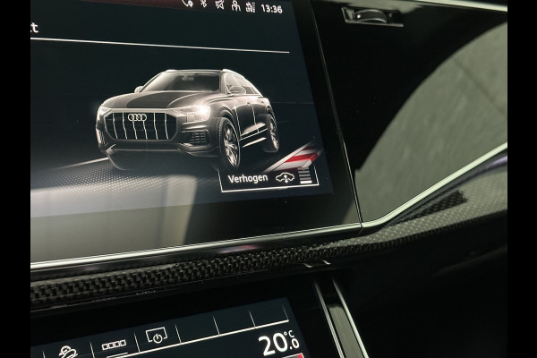 Audi SQ8 Q8 RSQ8 4.0 V8 | RS-Stoelen | Panorama | Massage | Ventilatie | 23'' | B&O Sound | Trekhaak | Bovag Garantie | Carbon | Luchtvering | Black-Optic | Nw.Pr, 220733,=  | Memory | Leder | Matrix-LED | Carplay | 57800,= ex bpm en btw export | BTW Auto 81300,= ex btw.