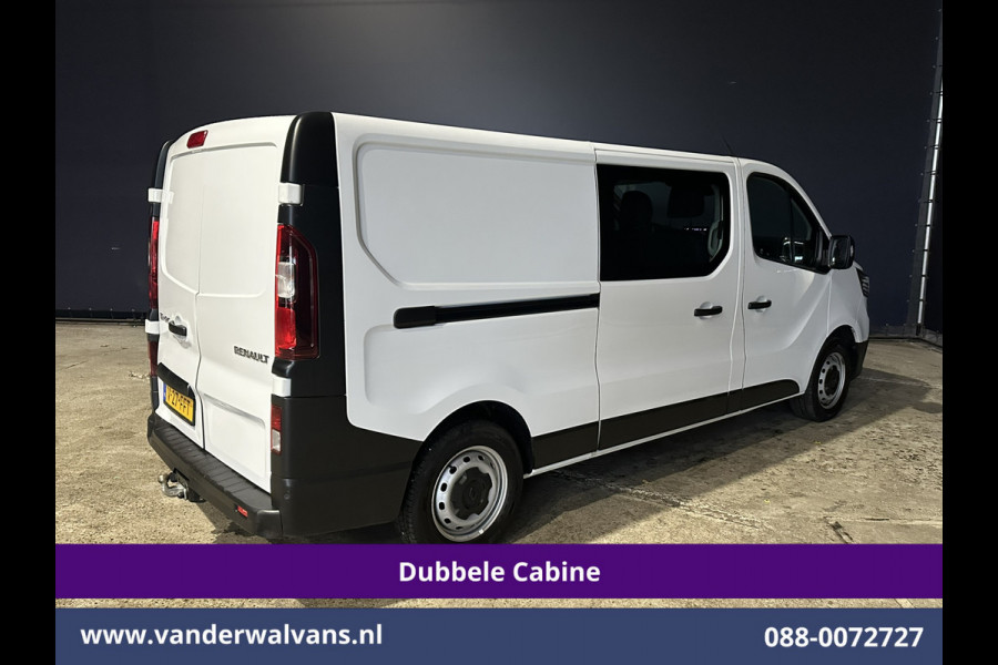 Renault Trafic 2.0 Blue dCi 131pk L2H1 Dubbele Cabine Euro6 Fabrieksgarantie Airco | 6-Zits | Apple Carplay | LED 2500kg Trekhaak, Android Auto, Cruisecontrol, Parkeersensoren, Bijrijdersbank