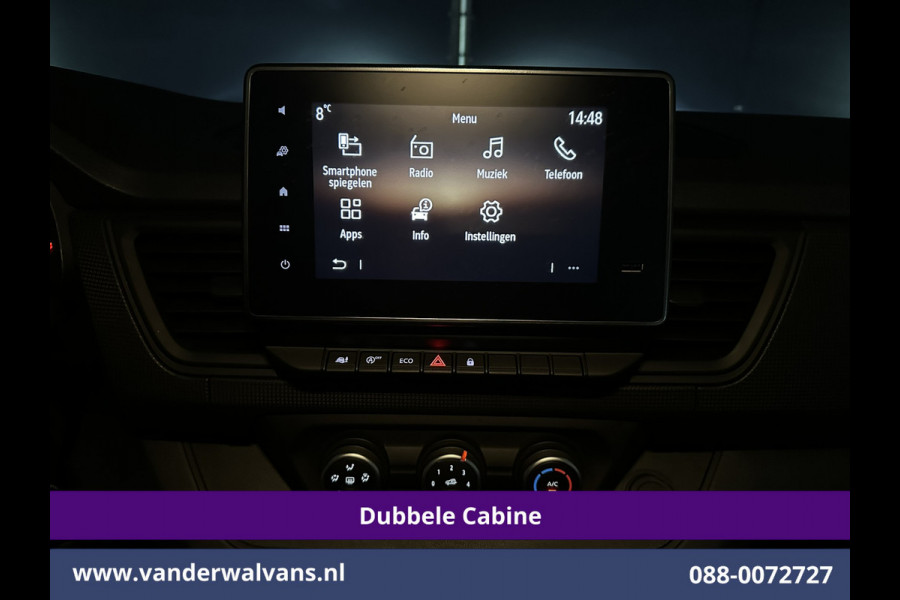 Renault Trafic 2.0 Blue dCi 131pk L2H1 Dubbele Cabine Euro6 Fabrieksgarantie Airco | 6-Zits | Apple Carplay | LED 2500kg Trekhaak, Android Auto, Cruisecontrol, Parkeersensoren, Bijrijdersbank