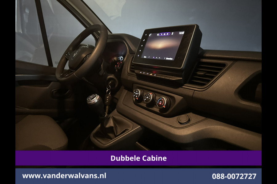 Renault Trafic 2.0 Blue dCi 131pk L2H1 Dubbele Cabine Euro6 Fabrieksgarantie Airco | 6-Zits | Apple Carplay | LED 2500kg Trekhaak, Android Auto, Cruisecontrol, Parkeersensoren, Bijrijdersbank