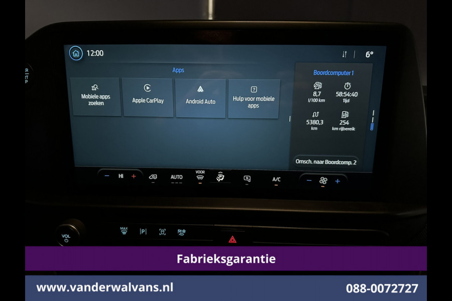 Ford Transit Custom 2.0 TDCI 136pk L2H1 Fabrieksgarantie Euro6 Airco | Camera | Apple Carplay | Cruisecontrol | LED Android Auto, Parkeersensoren, Verwarmde voorruit, Bijrijdersbank