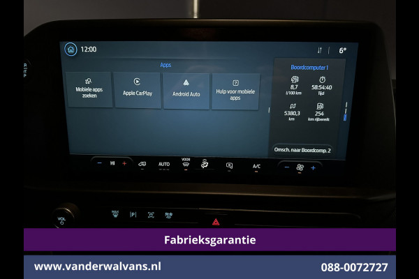 Ford Transit Custom 2.0 TDCI 136pk L2H1 Fabrieksgarantie Euro6 Airco | Camera | Apple Carplay | Cruisecontrol | LED Android Auto, Parkeersensoren, Verwarmde voorruit, Bijrijdersbank