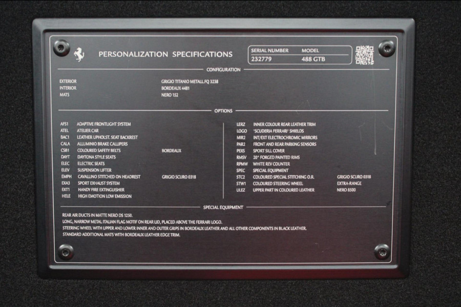 Ferrari 488 3.9 GTB HELE