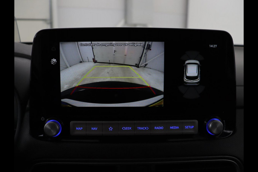 Hyundai Kona EV Premium 64 kWh | SOH 100% | 3 Fase | Stoelventilatie | Leder | Head-Up | Warmtepomp | Trekhaak | Achterbankverwarming | Adaptive cruise | Camera | Carplay | Full LED