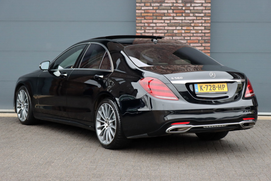 Mercedes-Benz S-Klasse 560 AMG Line Premium | V8 | Active Body Control | Distronic+ | HUD | Panoramadak | Burmester | Nachtzicht | Intelligent Light System | Soft-Close | Keyless Go | Camera | Nappa Leder |