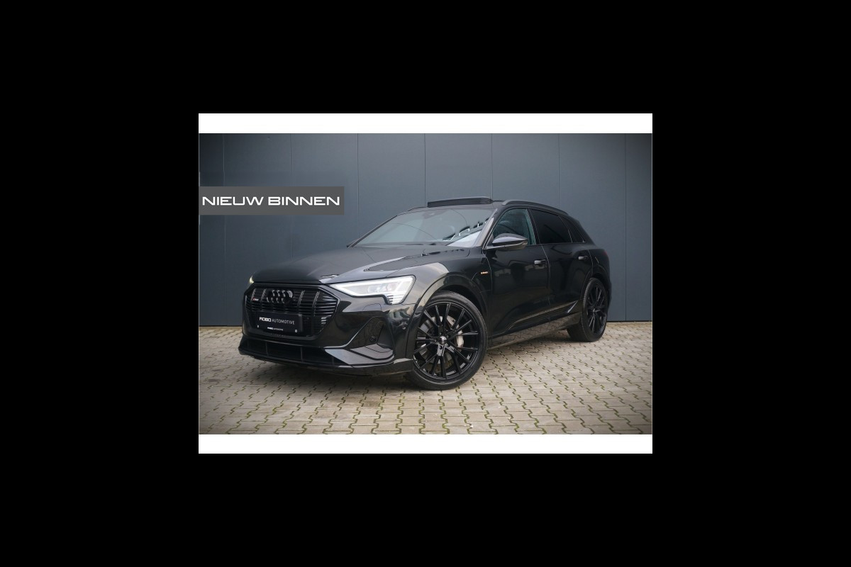 Audi e-tron e-tron 50 quattro Launch edition Black 71 kWh S-Line | Panoramadak | Stoelverwarming | Adaptive Cruise Control | Memory Seat | Parkeersensoren | Keyless | Apple Carplay