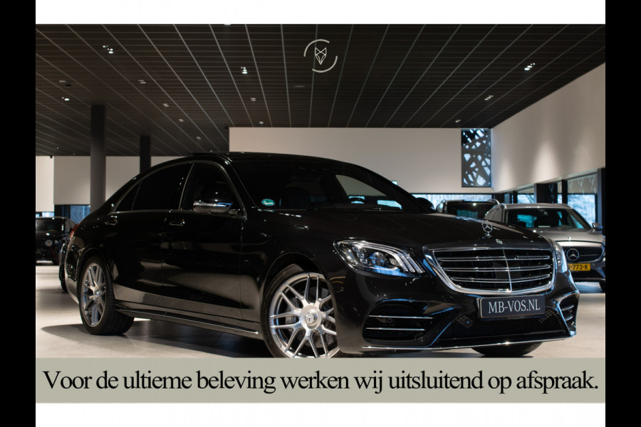 Mercedes-Benz S-Klasse 560 Lang 4-M AMG Exclusive|4*massage/koeling|20"|entertainment|standkachel|HUD|nachtzicht