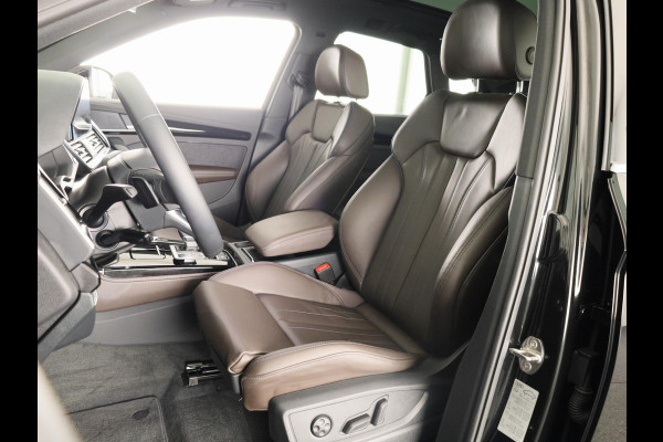 Audi Q5 50 TFSI e Advanced edition 299 pk S-tronic | Navigatie | Panoramadak | Parkeersensoren (Park assist) | Rondomzicht camera | Lederenbekleding | Stoelverwarming |