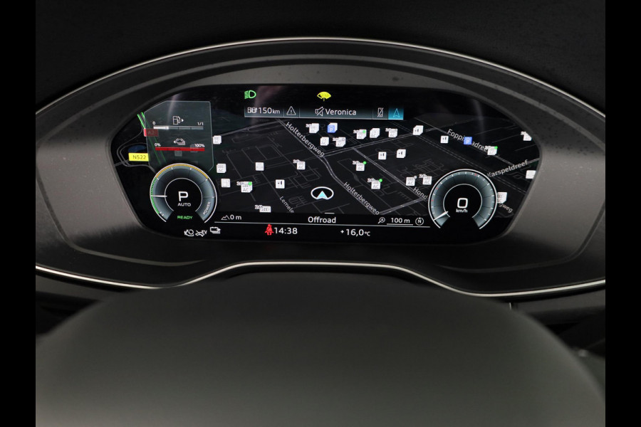 Audi Q5 50 TFSI e Advanced edition 299 pk S-tronic | Navigatie | Panoramadak | Parkeersensoren (Park assist) | Rondomzicht camera | Lederenbekleding | Stoelverwarming |