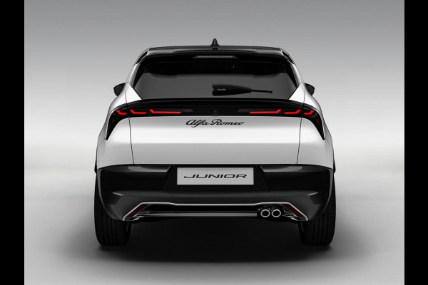 Alfa Romeo junior 1.2 Turbo Hybrid Ibrida Sport Speciale | Snel leverbaar | Pack Techno | Schuif/Kanteldak | Sempione White, Dak Zwart | Verwarmbare Voorruit