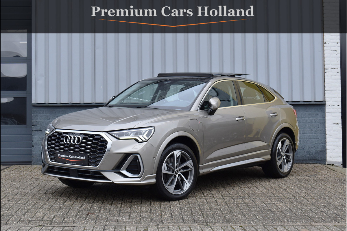 Audi Q3 Sportback 45 TFSI e S-Line 245 Pk Pano Memory Leder Matrix Keyless 360 Camera Trekhaak 19 Inch