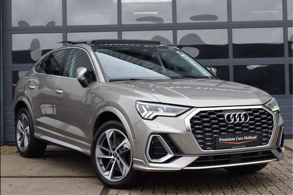 Audi Q3 Sportback 45 TFSI e S-Line 245 Pk Pano Memory Leder Matrix Keyless 360 Camera Trekhaak 19 Inch